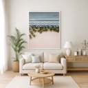 Ver imagem 2 de Quadro Canvas Rio Ipanema Vista Aerea 40x30cm Mold Branca