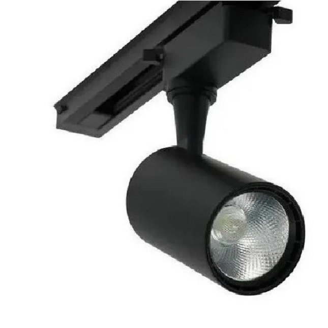 Spot Para Trilho Eletrificado Preto Led 7w Luz Bco Frio 6500k - 6