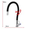 Torneira Cozinha Silicone Flexivel 360 Metal Cromado Bancada Mesa Pia Gourmet Articulado Resistente - 8