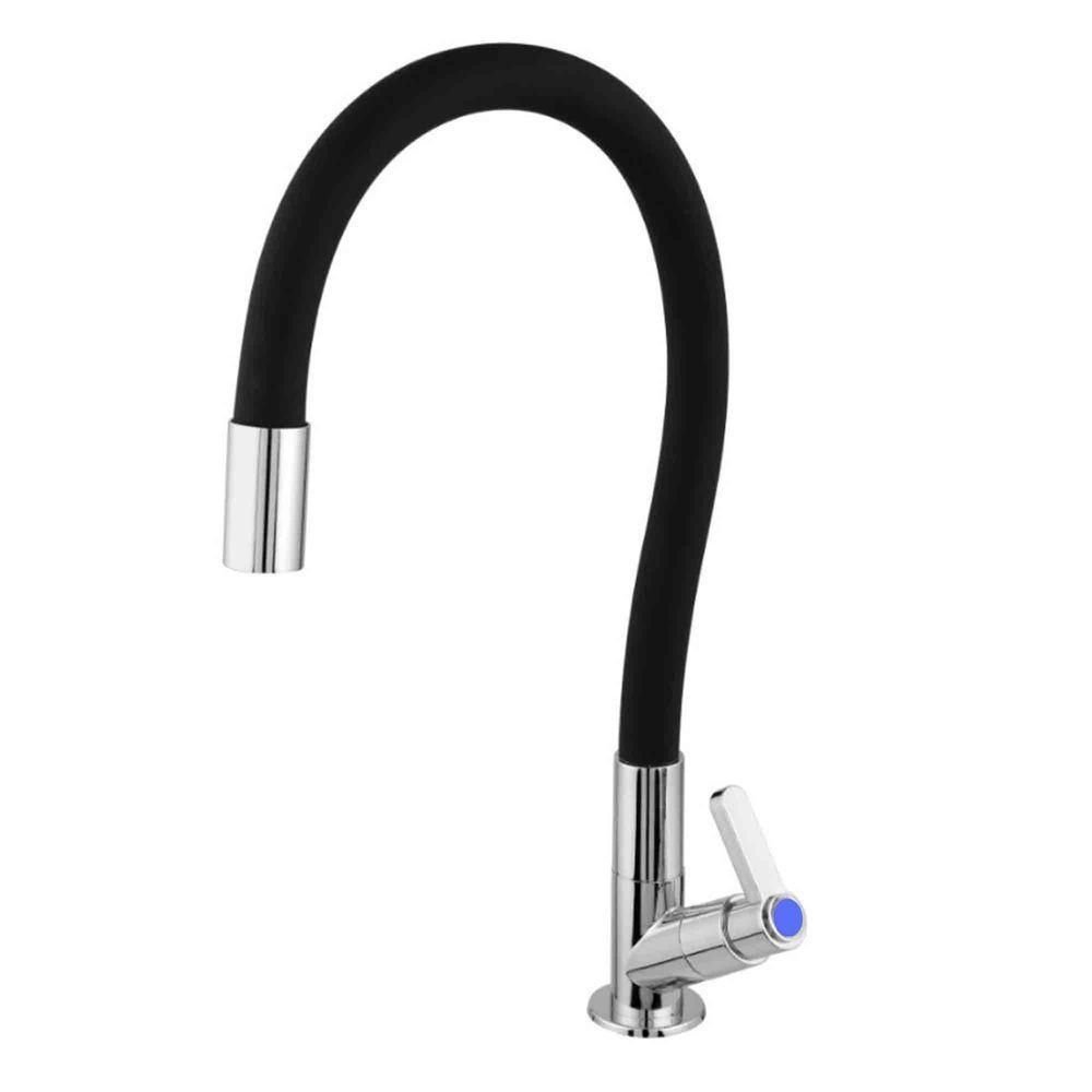 Torneira Cozinha Silicone Flexivel 360 Metal Cromado Bancada Mesa Pia Gourmet Articulado Resistente - 10