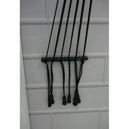 Varal Teto Parede 6 Varetas Aço 120cm Secalux Varal de Teto e Parede C/ 6 Varetas 120 cm Preto - 6