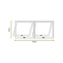 Ver imagem 5 de Vitro Maxim Ar 2 Seções Alumínio Branco 60x150