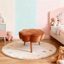 Ver imagem 1 de Puff Decorativo Aurora Pés Palito em Veludo Conforto, Estilo e Elegância para Sua Sala ou Quarto