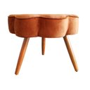 Ver imagem 3 de Puff Decorativo Aurora Pés Palito em Veludo Conforto, Estilo e Elegância para Sua Sala ou Quarto