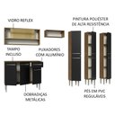 Ver imagem 5 de Armário de Cozinha Completa 261cm Rustic/Preto Emilly Madesa 08