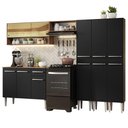 Ver imagem 3 de Armário de Cozinha Completa 261cm Rustic/Preto Emilly Madesa 08