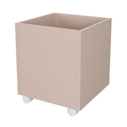Baú Organizador de Brinquedos Mdf com Rodízios Plancasa Sal Rosa - 1