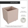 Baú Organizador de Brinquedos Mdf com Rodízios Plancasa Sal Rosa - 5