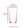 Kit 4 Copos Vidro 260ml Água Suco Refrigerante Class Home - 4