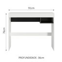 Ver imagem 4 de Escrivaninha Madesa Rubi com Tampo de Madeira e 1 Nicho