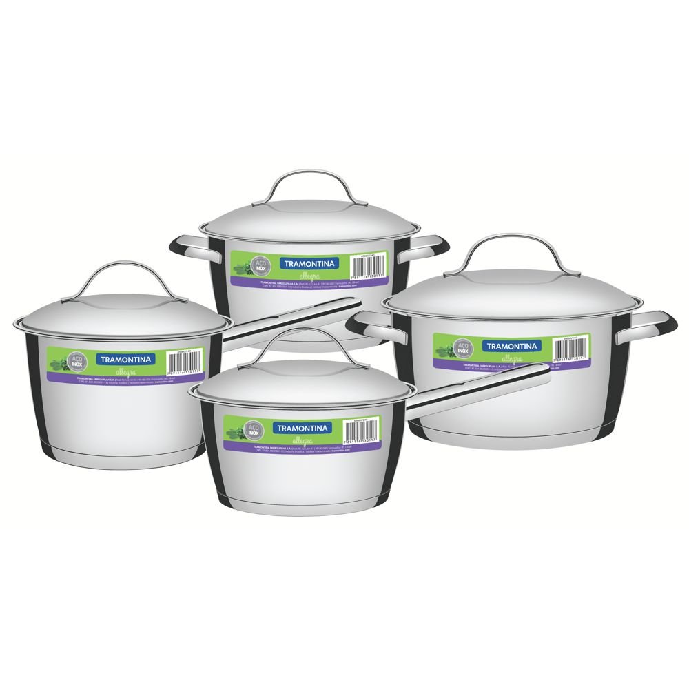 Panelas aço inox 16pc Allegra Fundo Triplo 65660/240 Tramontina - 7