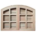 Ver imagem 1 de Janela de Abrir / Abrir em Arco de Madeira Padrão Cedro Batentes de 10 Cm-1.40(l)x1.20(a)