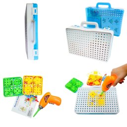 Kit Ferramenta Infantil com Parafusadeira - 106 Peças - 3