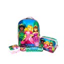 Ver mais imagens de Kit Mochila Escolar com Acessórios Infantil Princesas Pink