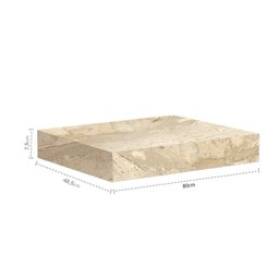 Prateleira em Porcelanato Técnico Polido para Banheiro 80cm Max  - 3
