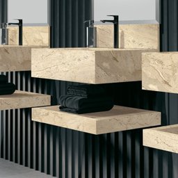 Prateleira em Porcelanato Técnico Polido para Banheiro 80cm Max  - 1
