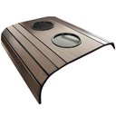 Ver imagem 1 de Esteira para Sofá Braço Porta Copo Plástico S01 Flexível Tabaco - Inoviza