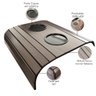 Esteira para Sofá Braço Porta Copo Plástico S01 Flexível Tabaco - Inoviza - 4