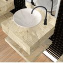 Ver imagem 2 de Prateleira em Porcelanato Técnico Polido para Banheiro 60cm Max Yescasa Bege