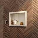 Ver imagem 1 de Nicho de Embutir para Banheiro 56,5cm Porcelanato Técnico Polido Branco/Bianco