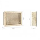 Ver imagem 3 de Nicho de Embutir para Banheiro 56,5cm Porcelanato Técnico Polido Bege/Travertino