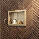 Ver imagem 1 de Nicho de Embutir para Banheiro 56,5cm Porcelanato Técnico Polido Bege/Travertino