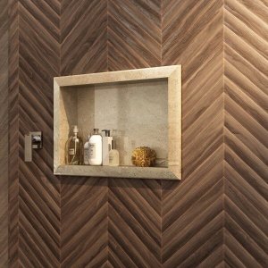 Nicho de Embutir para Banheiro 56,5cm Porcelanato Técnico Polido 