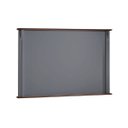 Ver imagem 5 de Conjunto Rack 60811m + Painel 50505 para Sala Pés Luiz Xv 1 Gaveta 2 Portas - Cinza/imbuia