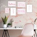 Ver imagem 2 de Quadros Placas MDF 6mm Sala Moderna Frosa Quarto 5 un 29x20