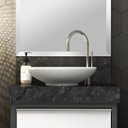 Ver imagem 2 de Lavatório em Porcelanato para Banheiro 50cm Top para Cuba de Apoio