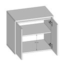 Ver imagem 3 de Gabinete de Banheiro Suspenso Mdf Branco 60cm Minimalista