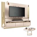 Ver imagem 1 de Home Theater Montane Off White Champanhe com Mesa de Centro Sky com Tampo de Vidro Off White - Hb M
