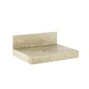 Ver imagem 2 de Lavatório em Porcelanato para Banheiro 50cm Top para Cuba de Apoio Blu Bege/Travertino Yescasa