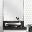 Ver imagem 1 de Lavatório em Porcelanato para Banheiro 60cm Slim para Cuba de Apoio Slim Yescasa Preto/Black