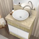 Ver imagem 4 de Lavatório em Porcelanato para Banheiro 60cm Slim para Cuba de Apoio Slim Blu