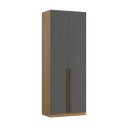 Ver imagem 6 de Guarda Roupa Modular 2 Portas com Gavetas 90cm Altezza Trend Belmax:freijó/titânio