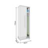 Armário Multiuso Rv Móveis Caribe 1 Porta Branco 172x60x38,5 - 3