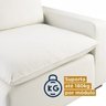 Sofá Modular Hug 3 Lugares 210cm com Puff em Linho CabeCasa MadeiraOriginals - 10