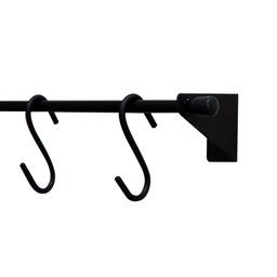 Suporte Organizador Barra 60cm Ganchos Cozinha Utensílios - 3