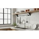 Ver imagem 1 de Suporte Organizador Barra 60cm Ganchos Cozinha Utensílios