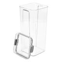 Ver imagem 6 de Pote Hermético Quadrado Transparente Com Trata 2L Cinza