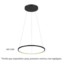 Ver imagem 2 de Lustre Pendente Anel de Led Hoop 1 Argola Aro em Alumínio 17w