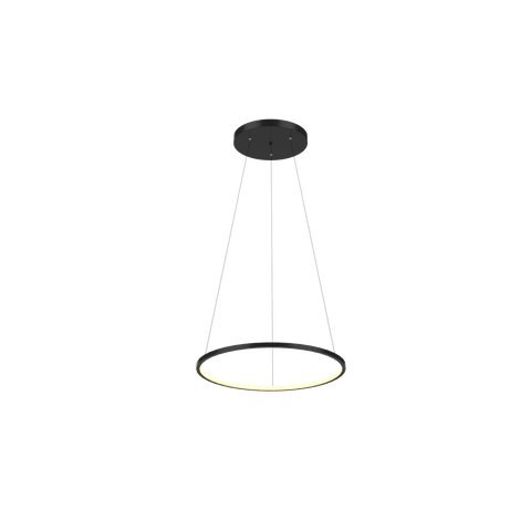 Lustre Pendente Anel de Led Hoop 1 Argola Aro em Alumínio 17w