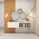 Ver imagem 2 de Rack Suspenso Berlin 130cm Branco TV até 55" Byhouse