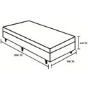 Ver imagem 4 de Cama Box Baú Solteiro Blindado Suede Cinza