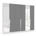 Ver imagem 3 de Guarda Roupa Casal 6 Portas e 4 Gavetas com Espelho 240848 Linha Porto Politorno Móveis