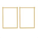 Ver imagem 2 de 2 Suportes Escrivaninha Mesa Apoio Industrial Retro Dourado