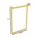 Ver imagem 6 de 2 Suportes Escrivaninha Mesa Apoio Industrial Retro Dourado