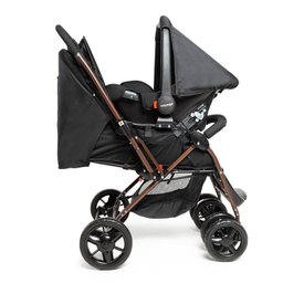 Carrinho com Bebê Conforto Travel System Duo Choice Preto Bronze - Voyage - 9