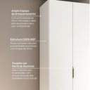Ver imagem 7 de Guarda-Roupa Planejado de Canto Obliquo com 5 Portas Reflectas Orion CabeCasa MadeiraOriginals Bege